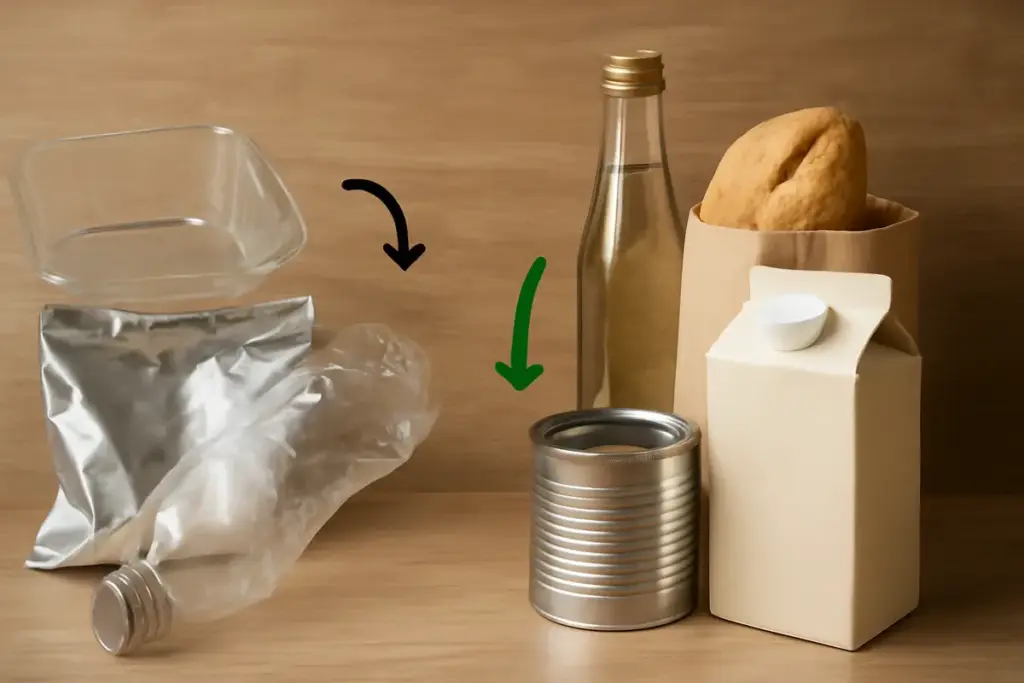 Qual è la differenza tra imballaggi alimentari riciclabili e davvero riciclati? Cosa controllare sulle etichette per evitare sorprese