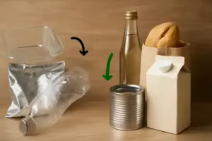 Qual è la differenza tra imballaggi alimentari riciclabili e davvero riciclati? Cosa controllare sulle etichette per evitare sorprese