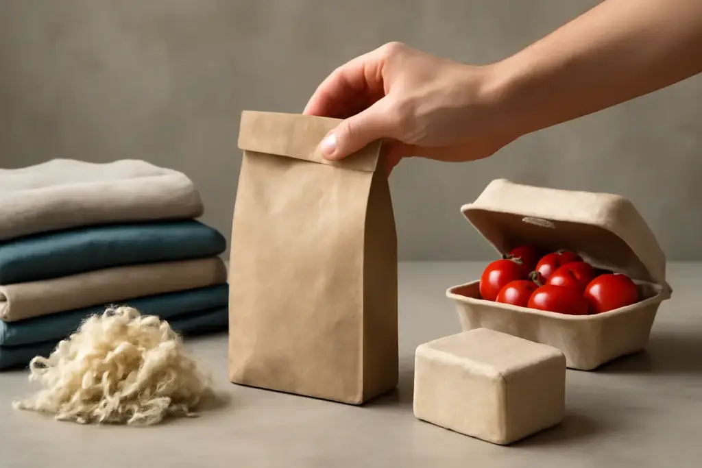Realizzare packaging alimentare da scarti tessili: la doppia innovazione che trasforma due filiere in una