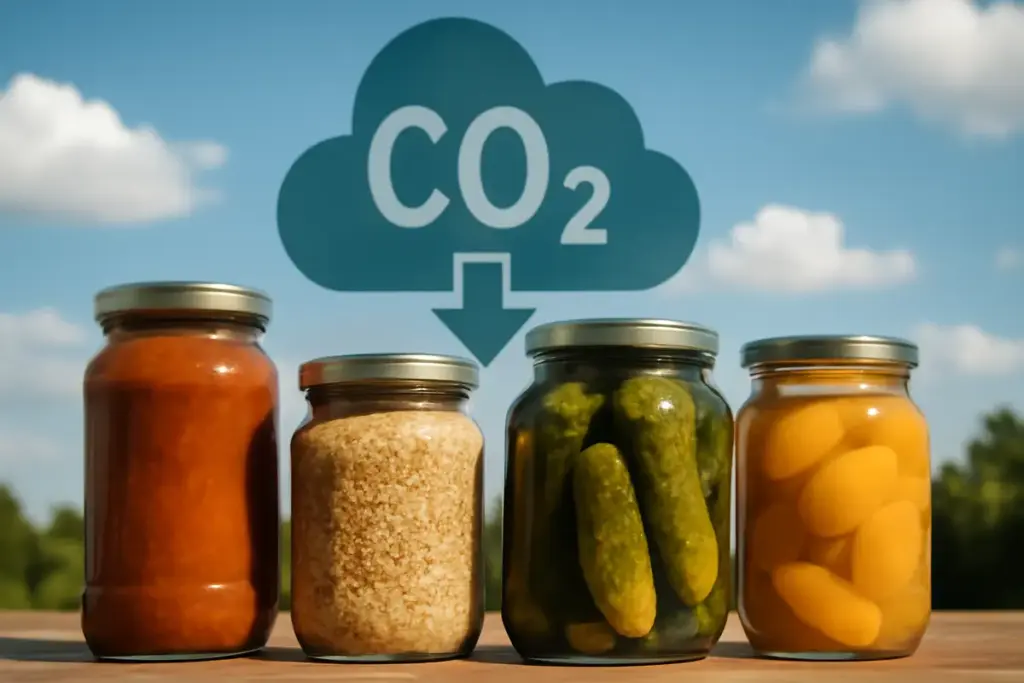 Imballaggi alimentari in vetro: il plus nella conservazione che abbassa le emissioni di CO2